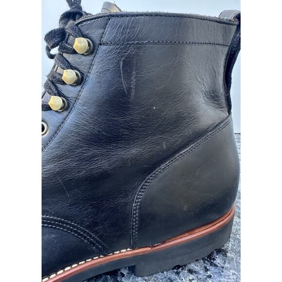 J Crew Kenton F4446 Black Leather Cap Toe Boots Men’s Size 12 main image 12
